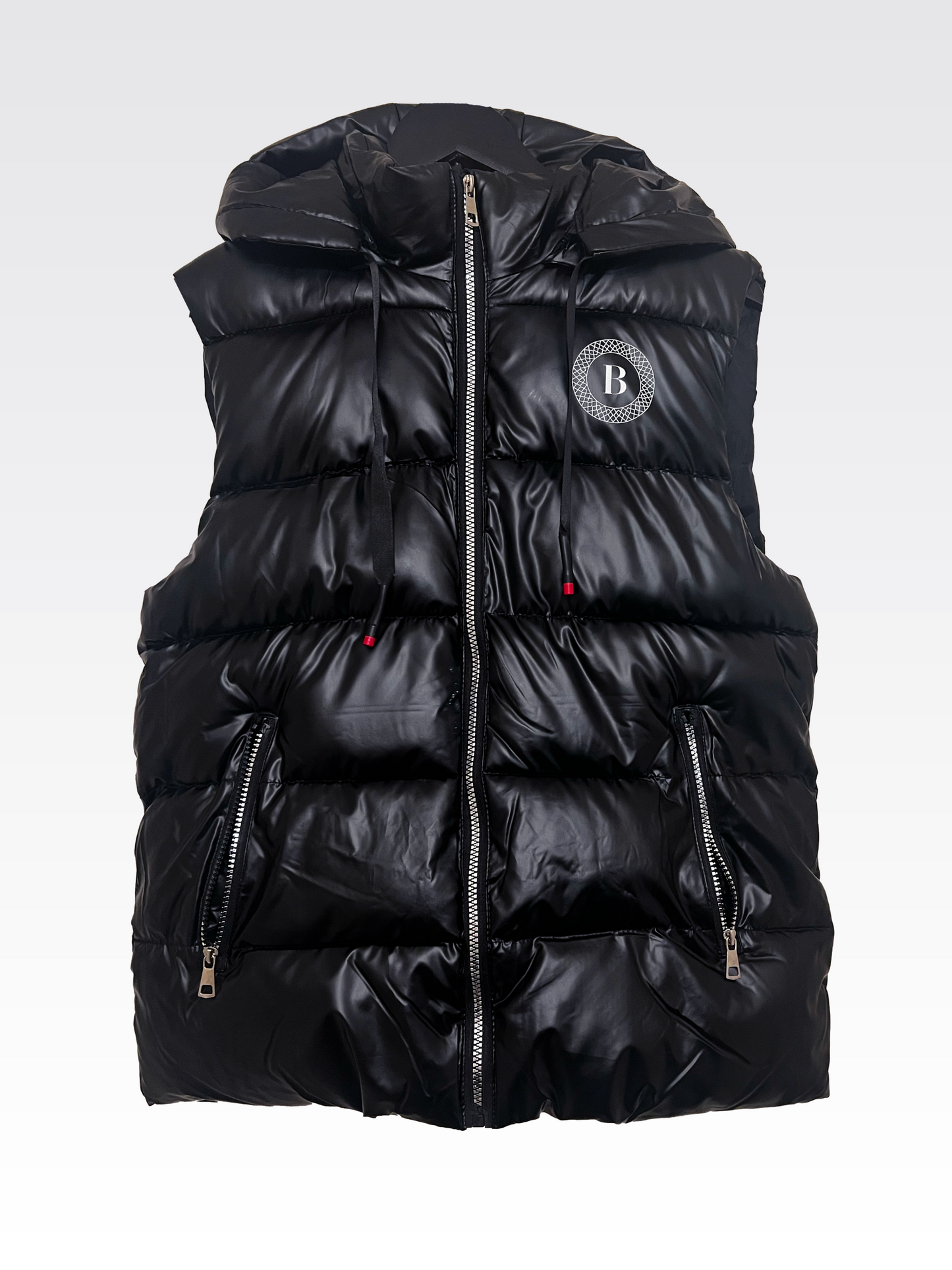 Balling London Black Gilet Zip off hoodie