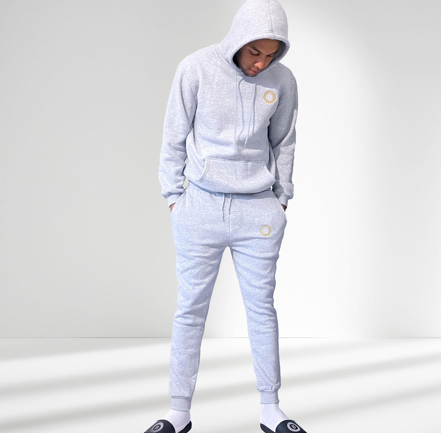 Balling London Classic Grey Hoodie Tracksuit plus top & bottoms can be sold separately