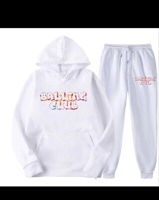 Balling Club Graffiti Hoodie White Tracksuit