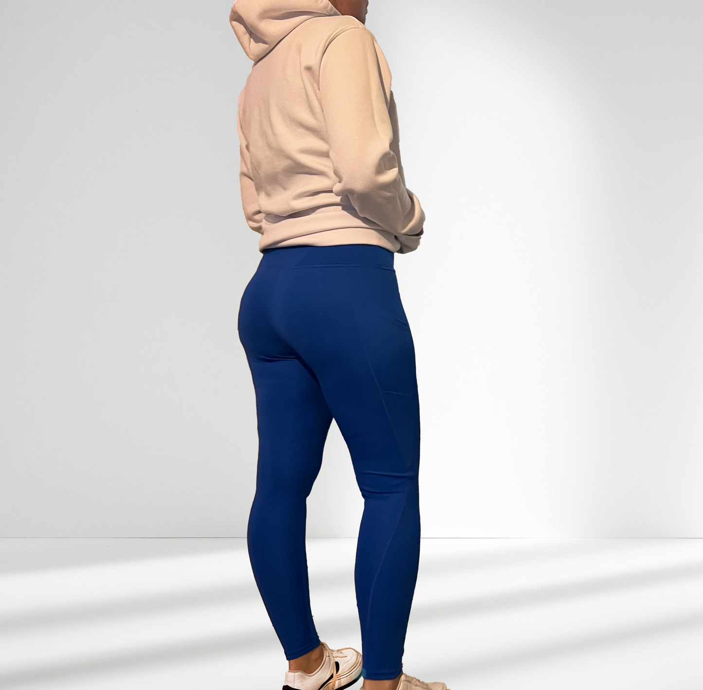 Balling London Running Leggings Gym Pocket Blue