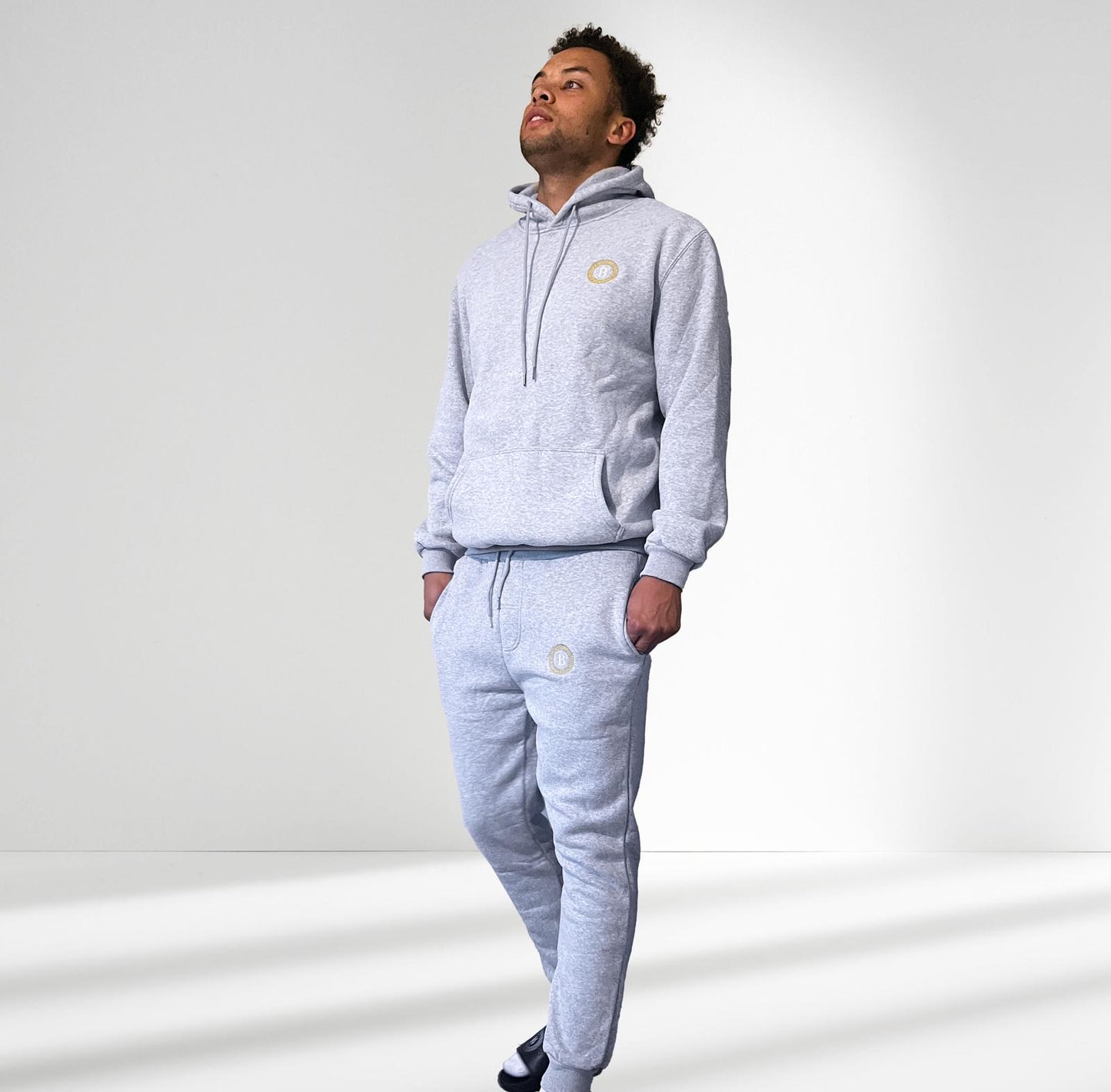 Balling London Classic Grey Hoodie Tracksuit plus top & bottoms can be sold separately