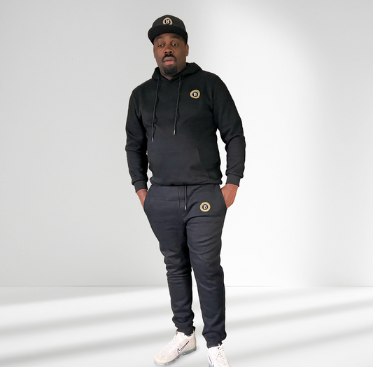 Balling London Classic Black Hoodie Tracksuit